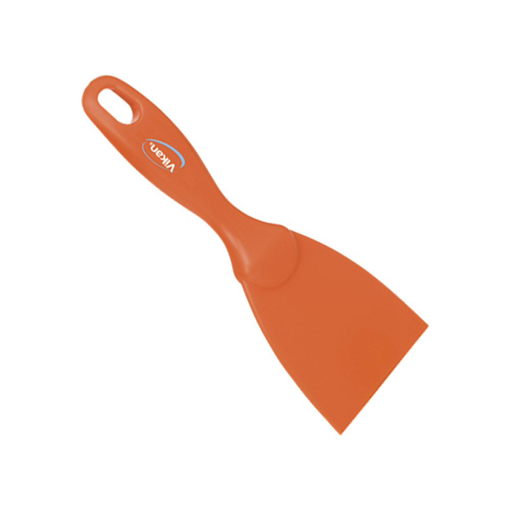 Ruční špachtle jednolitá, 75mm oranžová, ks - Čisticí přípravky pro kuchyně, restaurace a do myček nádobí