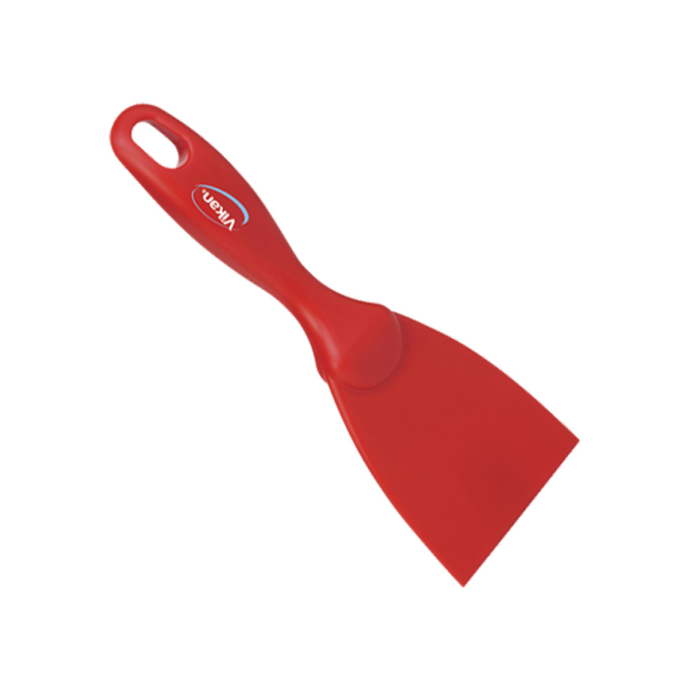 Ruční špachtle jednolitá, 75mm červená, ks - Čisticí přípravky pro kuchyně, restaurace a do myček nádobí